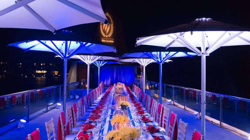 events place with long table